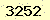 請輸入此驗證碼 : 3252