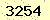 請輸入此驗證碼 : 3254