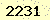 請輸入此驗證碼 : 2231