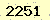 請輸入此驗證碼 : 2251
