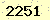 請輸入此驗證碼 : 2251