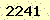 請輸入此驗證碼 : 2241