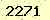 請輸入此驗證碼 : 2271