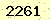請輸入此驗證碼 : 2261