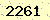 請輸入此驗證碼 : 2261