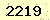 請輸入此驗證碼 : 2219