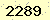 請輸入此驗證碼 : 2289