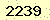 請輸入此驗證碼 : 2239