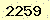 請輸入此驗證碼 : 2259