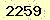 請輸入此驗證碼 : 2259