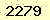 請輸入此驗證碼 : 2279