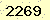 請輸入此驗證碼 : 2269