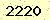 請輸入此驗證碼 : 2220