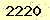 請輸入此驗證碼 : 2220