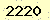 請輸入此驗證碼 : 2220