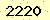 請輸入此驗證碼 : 2220