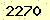 請輸入此驗證碼 : 2270