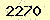 請輸入此驗證碼 : 2270