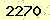 請輸入此驗證碼 : 2270