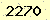 請輸入此驗證碼 : 2270