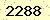 請輸入此驗證碼 : 2288