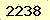 請輸入此驗證碼 : 2238