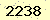 請輸入此驗證碼 : 2238