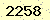 請輸入此驗證碼 : 2258