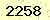 請輸入此驗證碼 : 2258