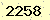 請輸入此驗證碼 : 2258