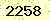請輸入此驗證碼 : 2258
