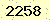請輸入此驗證碼 : 2258