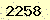 請輸入此驗證碼 : 2258