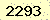 請輸入此驗證碼 : 2293