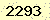 請輸入此驗證碼 : 2293