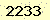 請輸入此驗證碼 : 2233