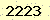 請輸入此驗證碼 : 2223
