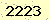 請輸入此驗證碼 : 2223