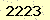 請輸入此驗證碼 : 2223