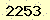 請輸入此驗證碼 : 2253