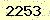 請輸入此驗證碼 : 2253