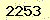 請輸入此驗證碼 : 2253