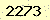 請輸入此驗證碼 : 2273