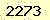 請輸入此驗證碼 : 2273