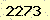請輸入此驗證碼 : 2273