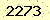 請輸入此驗證碼 : 2273