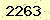 請輸入此驗證碼 : 2263