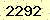 請輸入此驗證碼 : 2292