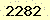 請輸入此驗證碼 : 2282