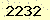 請輸入此驗證碼 : 2232